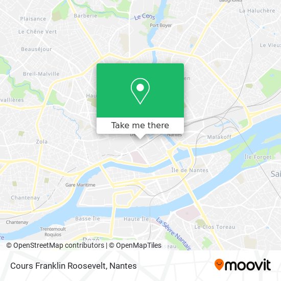 Cours Franklin Roosevelt map