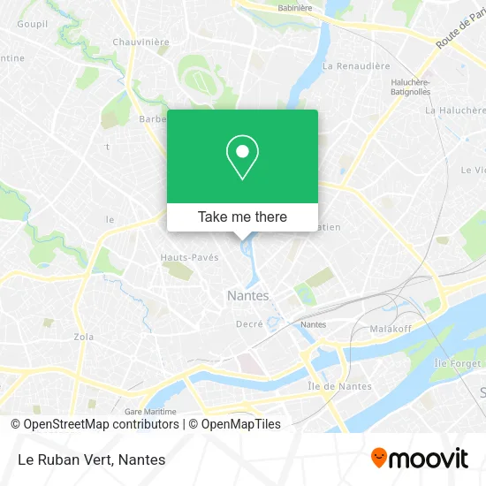 Le Ruban Vert map