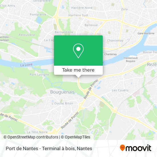 Port de Nantes - Terminal à bois map