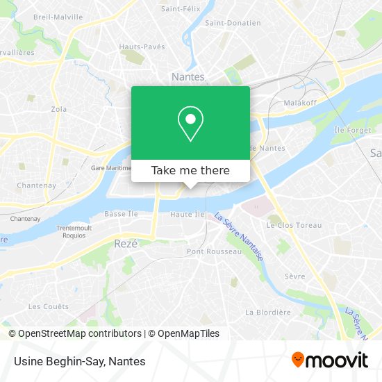Usine Beghin-Say map