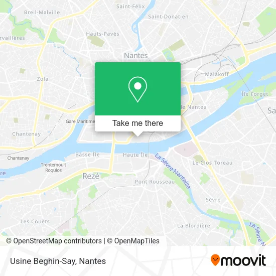 Mapa Usine Beghin-Say