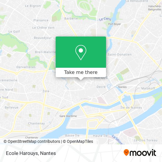 Ecole Harouys map