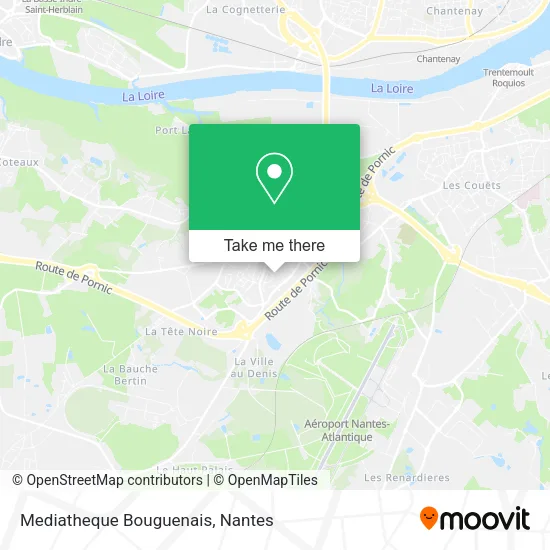 Mapa Mediatheque Bouguenais