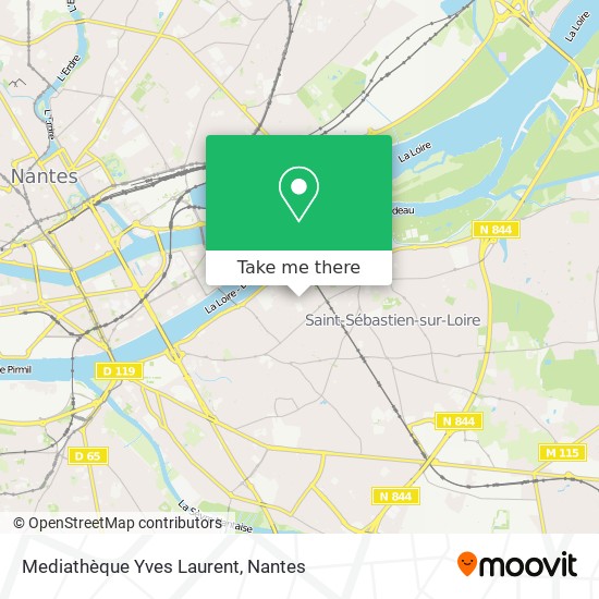 Mediathèque Yves Laurent map