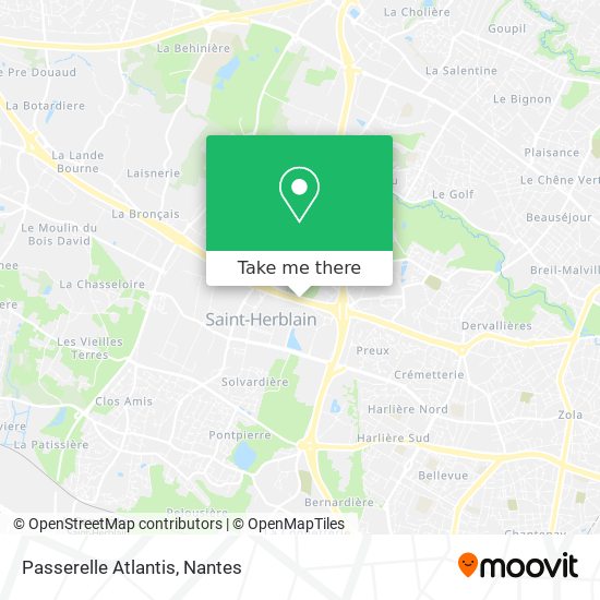 Passerelle Atlantis map