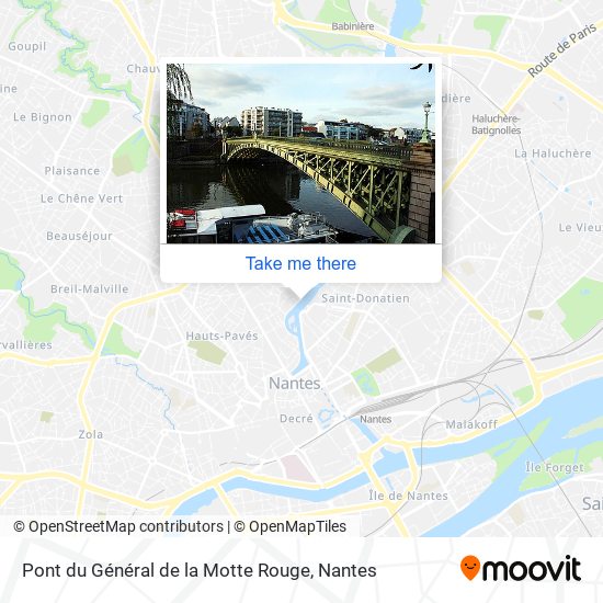 Mapa Pont du Général de la Motte Rouge