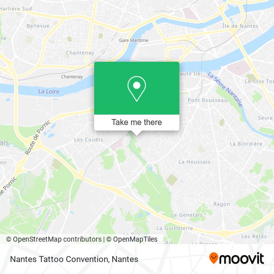 Nantes Tattoo Convention map