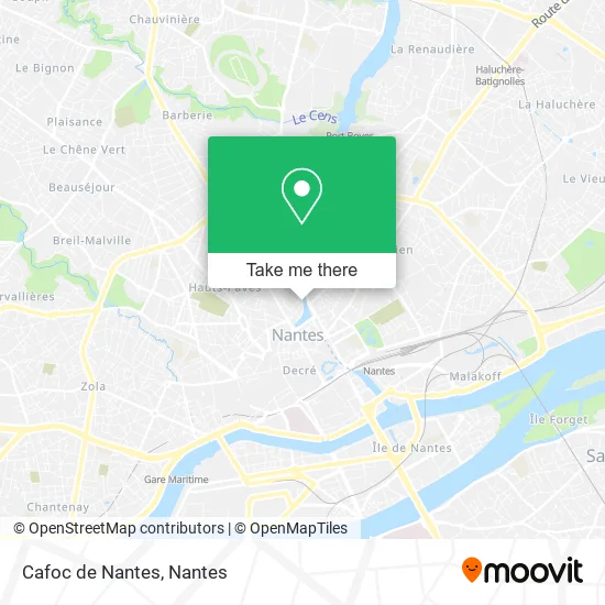 Cafoc de Nantes map