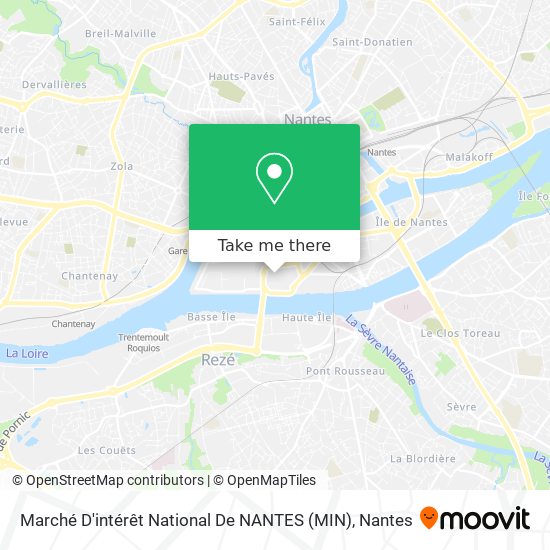 Marché D'intérêt National De NANTES (MIN) map