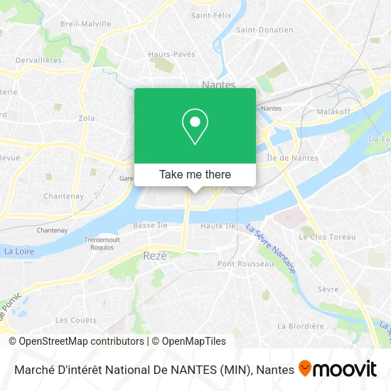 Mapa Marché D'intérêt National De NANTES (MIN)