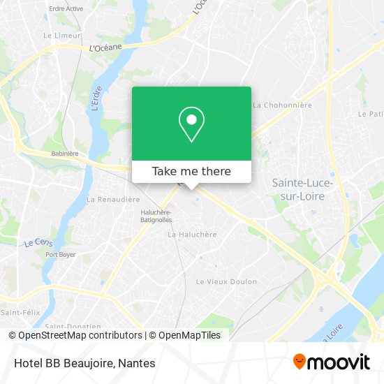 Hotel BB Beaujoire map