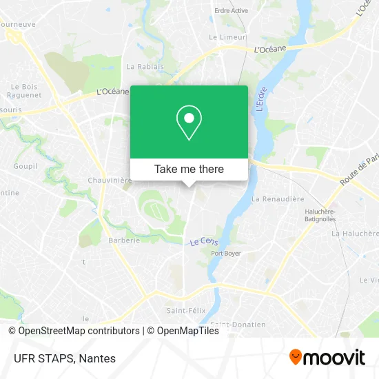 UFR STAPS map
