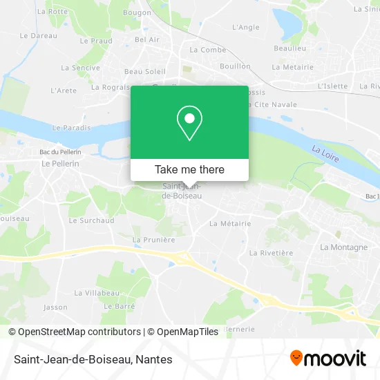 Mapa Saint-Jean-de-Boiseau