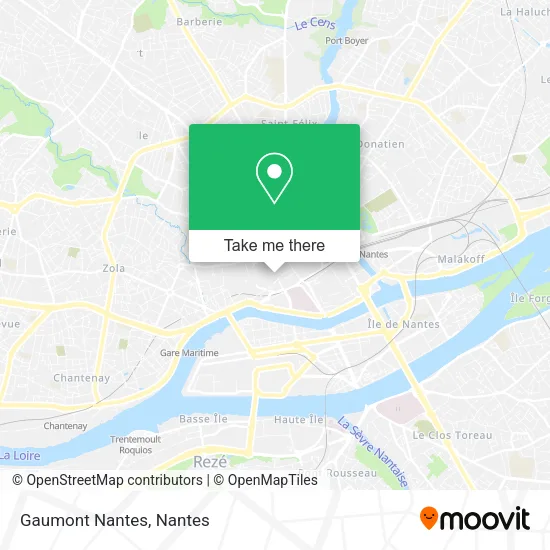 Mapa Gaumont Nantes