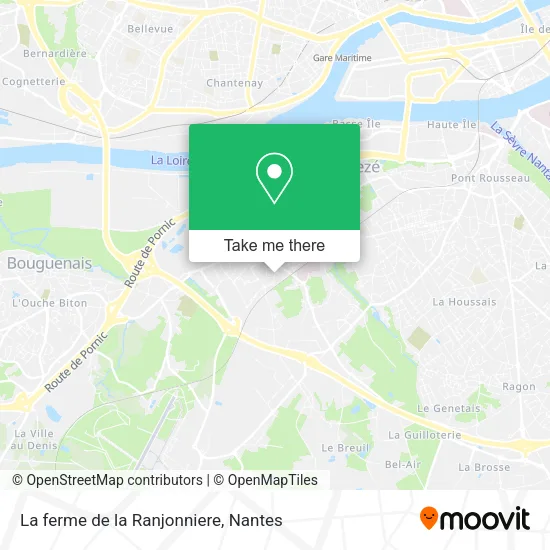 Mapa La ferme de la Ranjonniere
