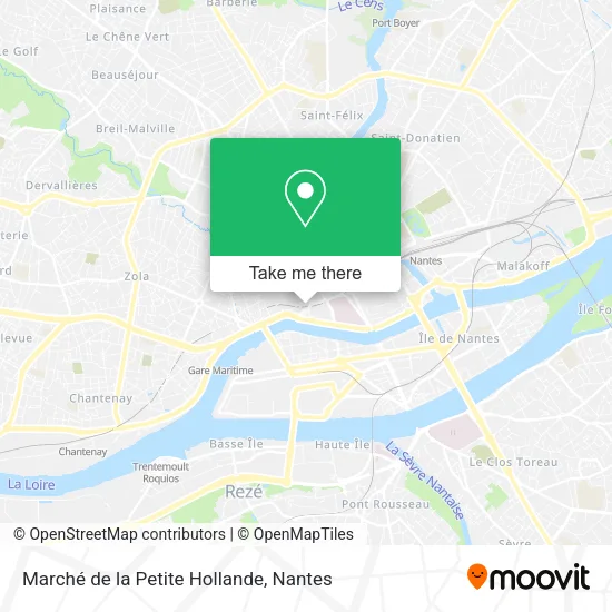 Mapa Marché de la Petite Hollande