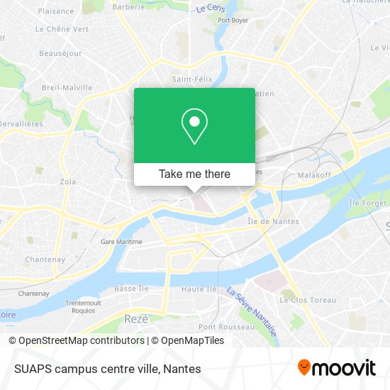 SUAPS campus centre ville map