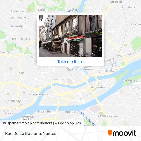 Mapa Rue De La Baclerie