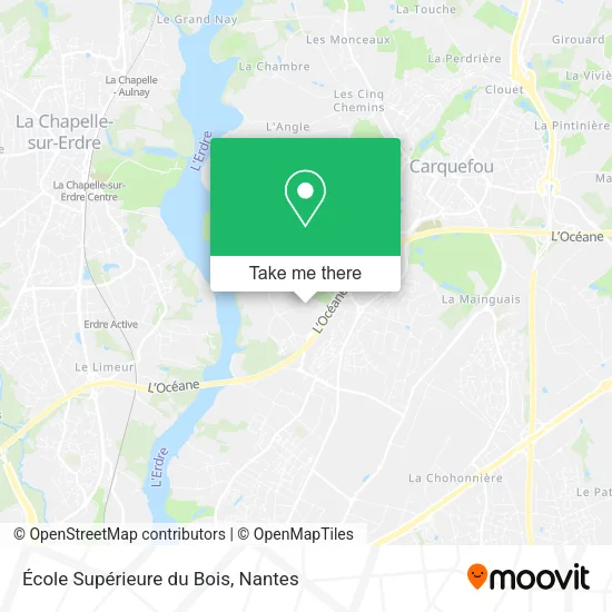 Mapa École Supérieure du Bois