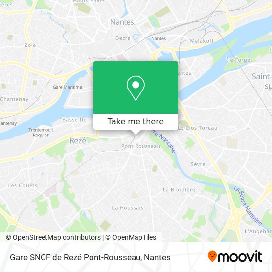 Gare SNCF de Rezé Pont-Rousseau map