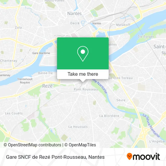 Gare SNCF de Rezé Pont-Rousseau map