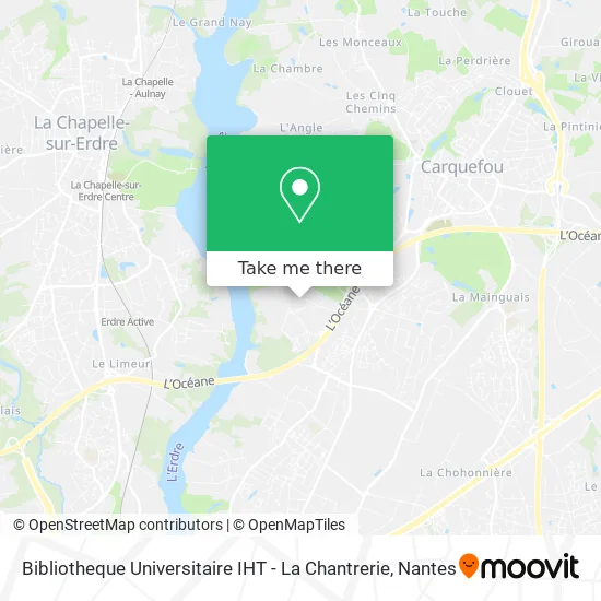 Bibliotheque Universitaire IHT - La Chantrerie map