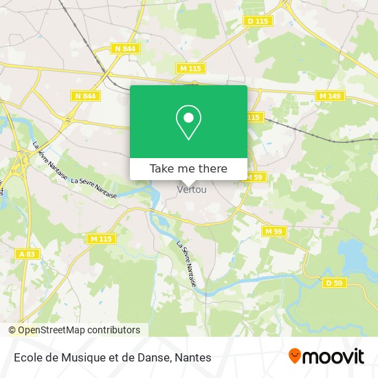 Mapa Ecole de Musique et de Danse