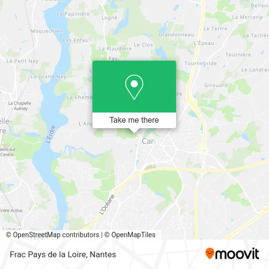 Mapa Frac Pays de la Loire