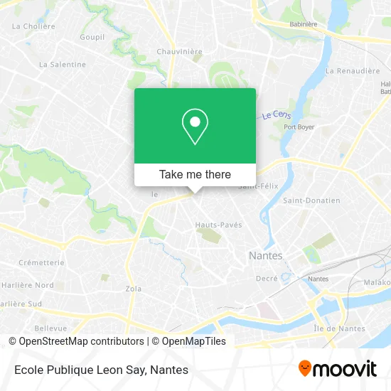 Mapa Ecole Publique Leon Say