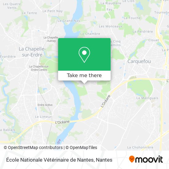 École Nationale Vétérinaire de Nantes map