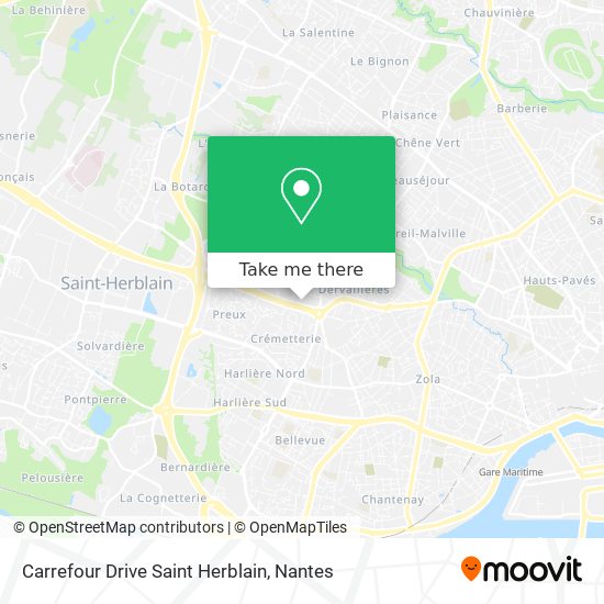 Carrefour Drive Saint Herblain map