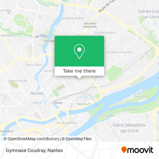 Gymnase Coudray map