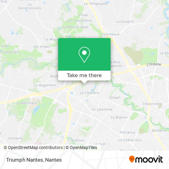 Triumph Nantes map