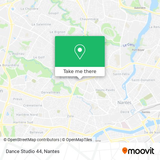 Dance Studio 44 map