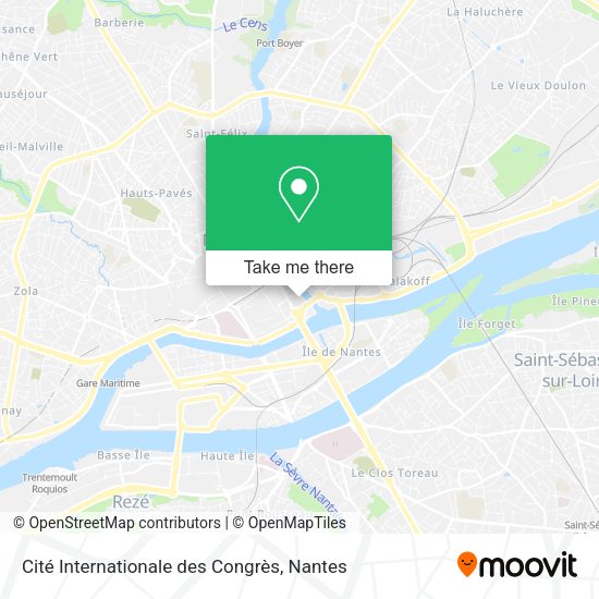 Cité Internationale des Congrès map