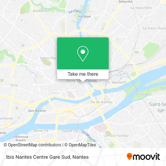 Ibis Nantes Centre Gare Sud map