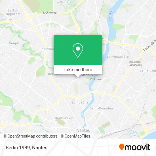 Berlin 1989 map