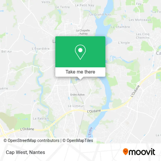 Cap West map