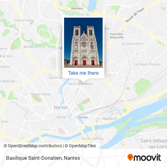 Mapa Basilique Saint-Donatien