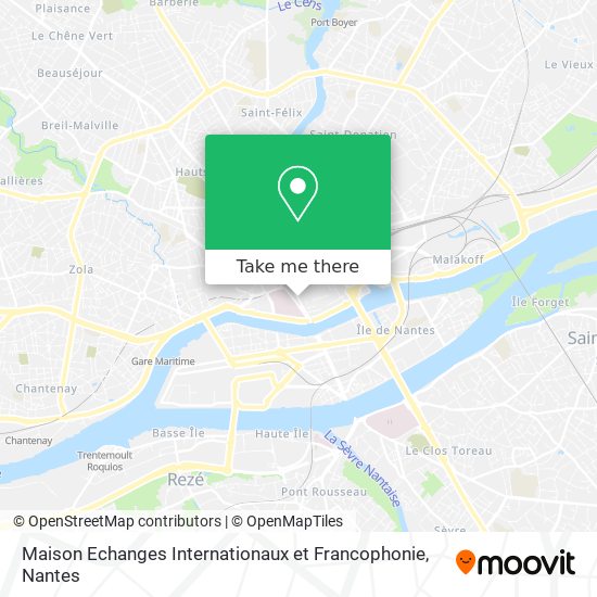 Mapa Maison Echanges Internationaux et Francophonie