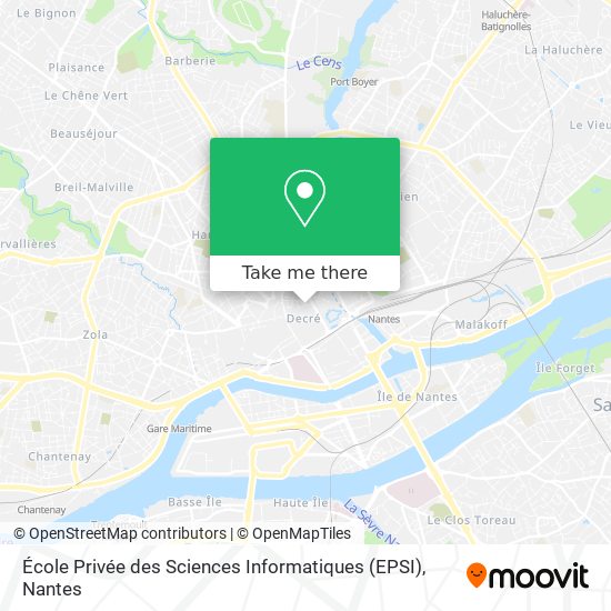 École Privée des Sciences Informatiques (EPSI) map
