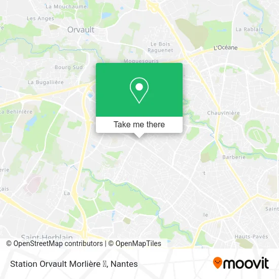 Mapa Station Orvault Morlière ➌