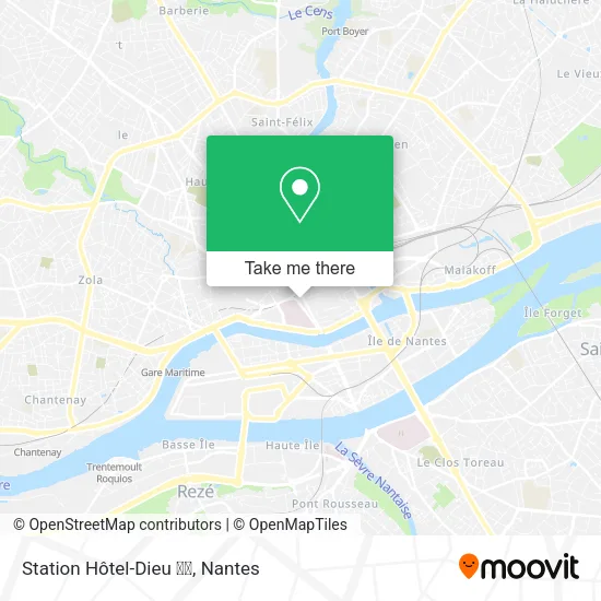 Mapa Station Hôtel-Dieu ➋➌