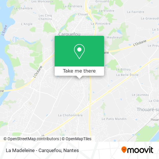 La Madeleine - Carquefou map