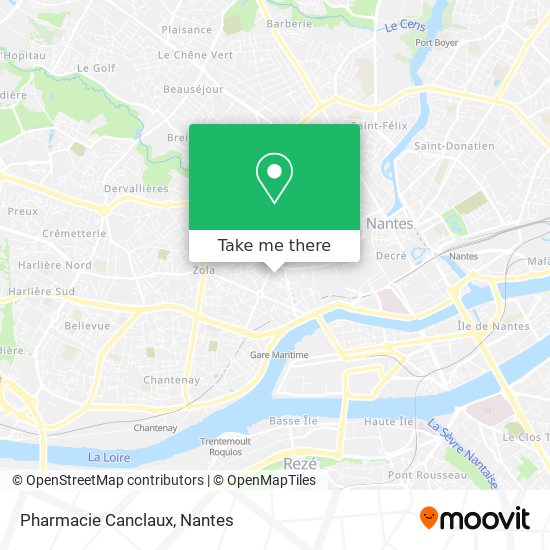 Pharmacie Canclaux map