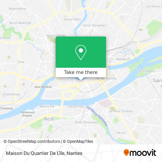 Maison Du Quartier De L'île map