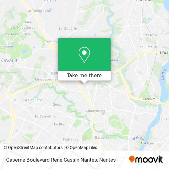 Mapa Caserne Boulevard Rene Cassin Nantes