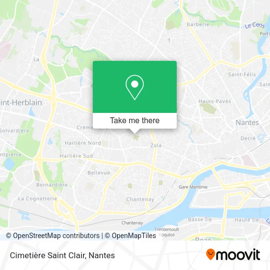 Cimetière Saint Clair map