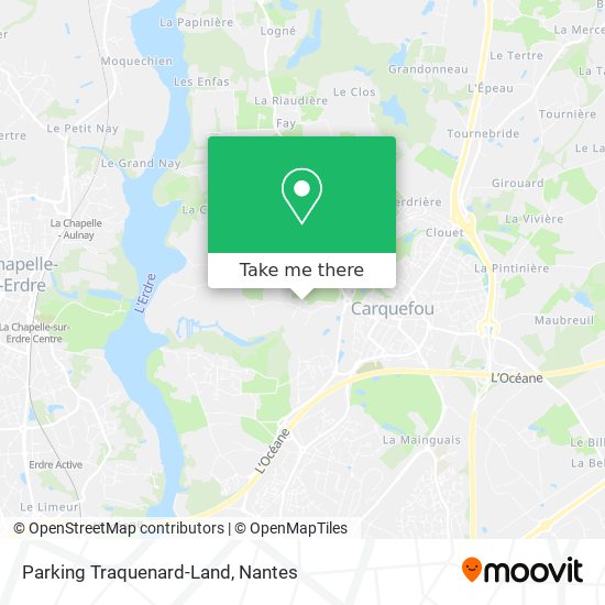 Parking Traquenard-Land map