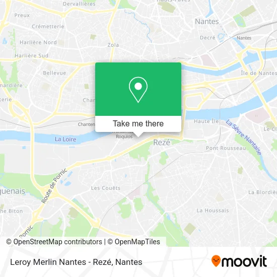 Leroy Merlin Nantes - Rezé map